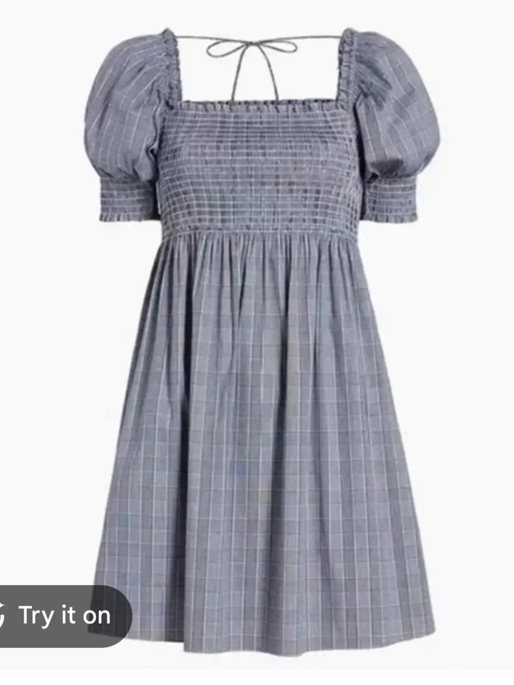 Hill House Athena Nap Dress - Tai Check XS